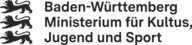 Hauptsponsor Ministerium für Kultus, Jugend und Sport Baden-Württemberg