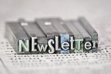 Das Bild zeigt den Schriftzug "Newsletter".