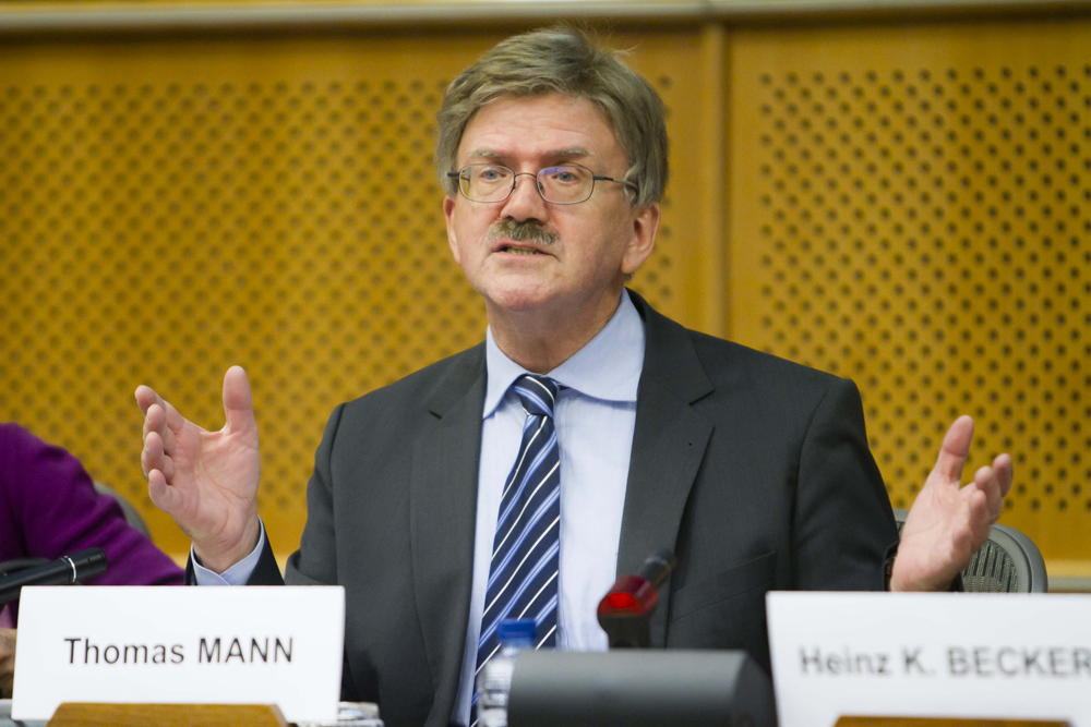 Thomas Mann im Europaparlament.