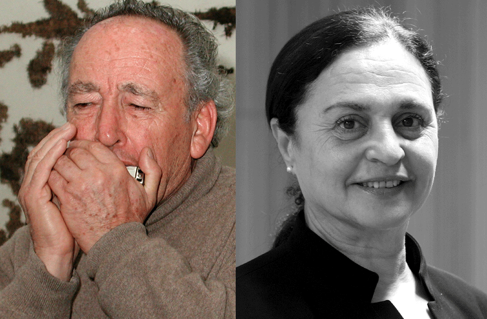 Reuven Moskovitz und Sumaya Farhat-Naser.