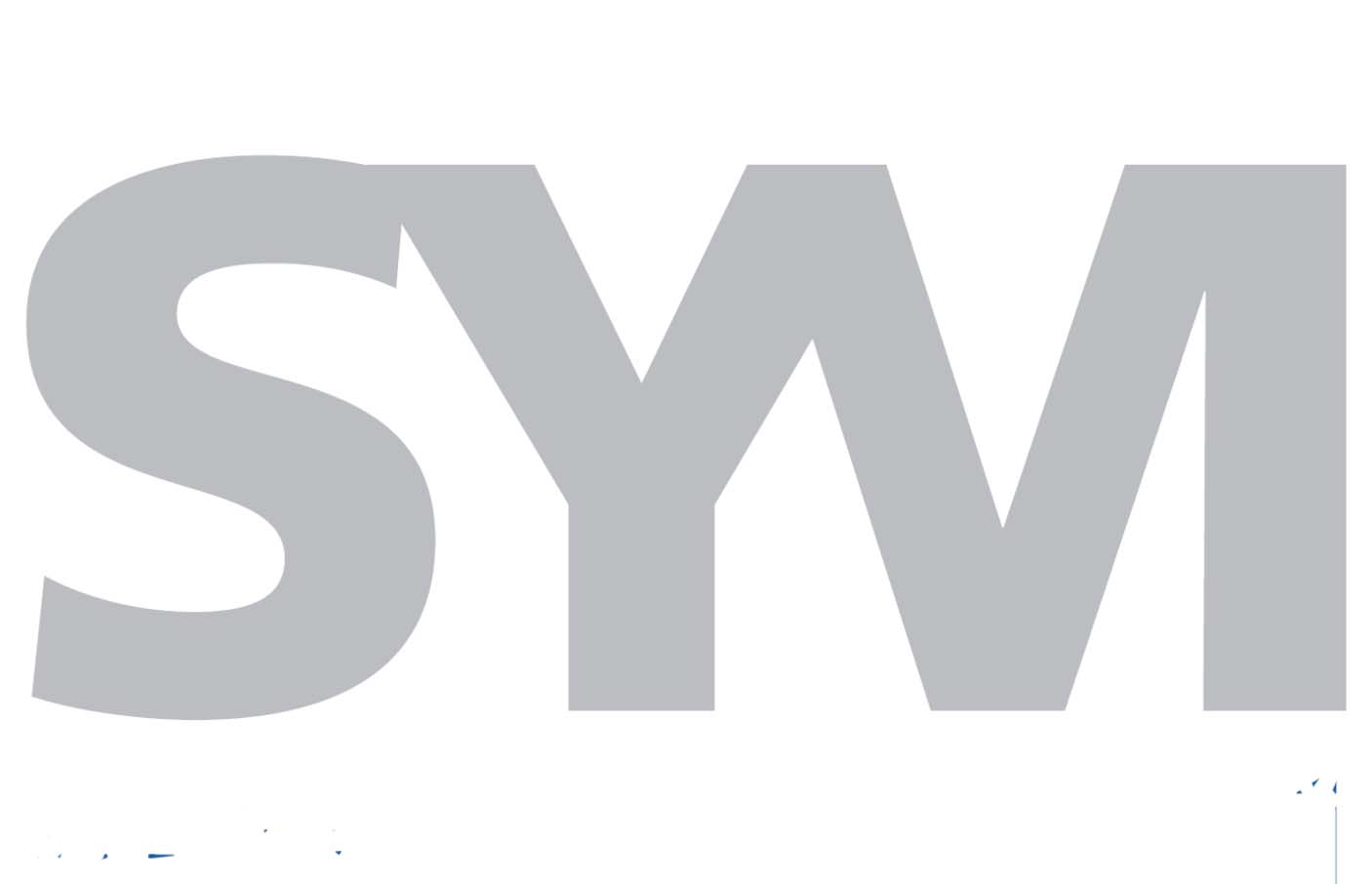 Das Bild zeigt den "SYM"-Schriftzug.
