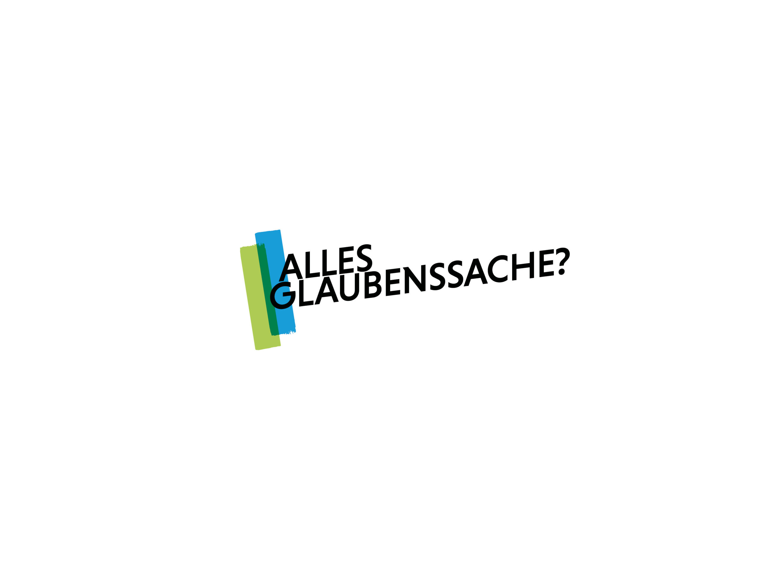 Logo des Projektes „Alles Glaubenssache?“. Ein Projekt der Evangelischen Trägergruppe für gesellschaftspolitische Jugendbildung (et) und gefördert vom Bundesministerium für Familie, Senioren, Frauen und Jugend (BMFSFJ).