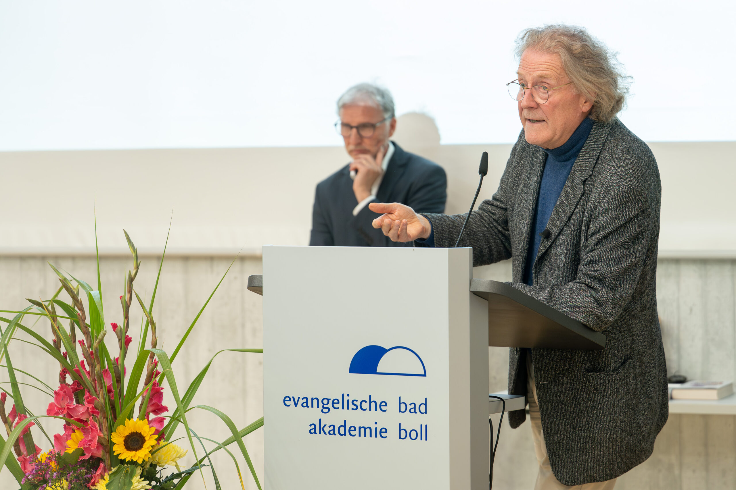 Prof. Dr. Joachim Bauer bei seinem Vortrag bei der Michaelisakademie2026 in Bad Boll.